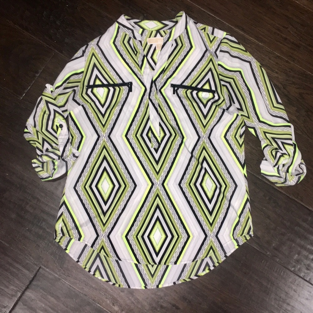 Micheal by Micheal Kohrs tab sleeve tunic top. EUC